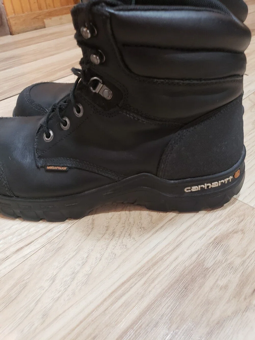 Carhartt Mens Size 12 Black Rugged Work Boots